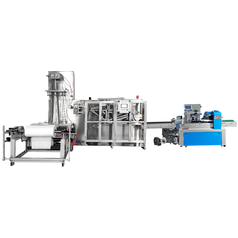 Disposable bath towel folding and packaging machine title=