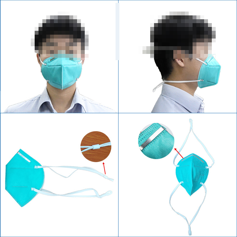 头挂式折叠口罩贴铝条焊带穿扣机