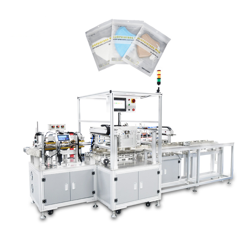 KN95 Folding Mask Multi-Piece Feeding Bag Packaging Machine