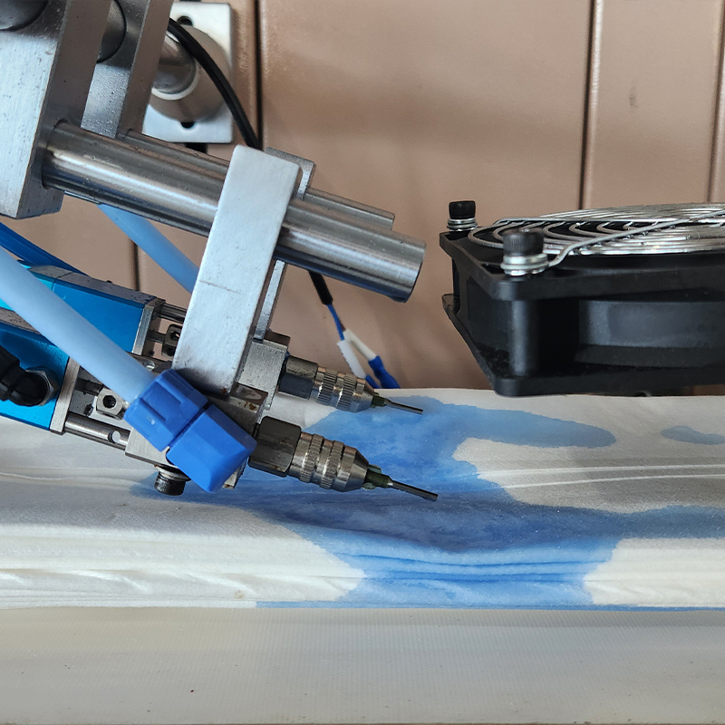 Disposable toilet brush head production line