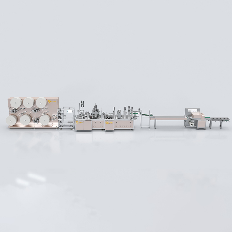 折叠口罩机连线枕式包装机