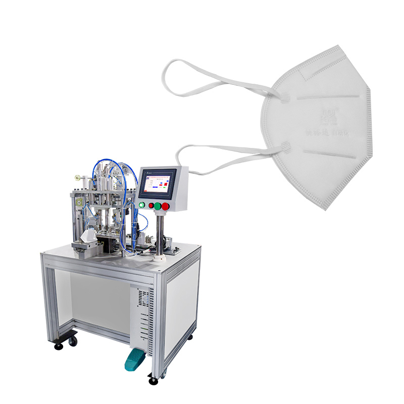 Semi Automatic Folding Mask Earloop Welding Machine